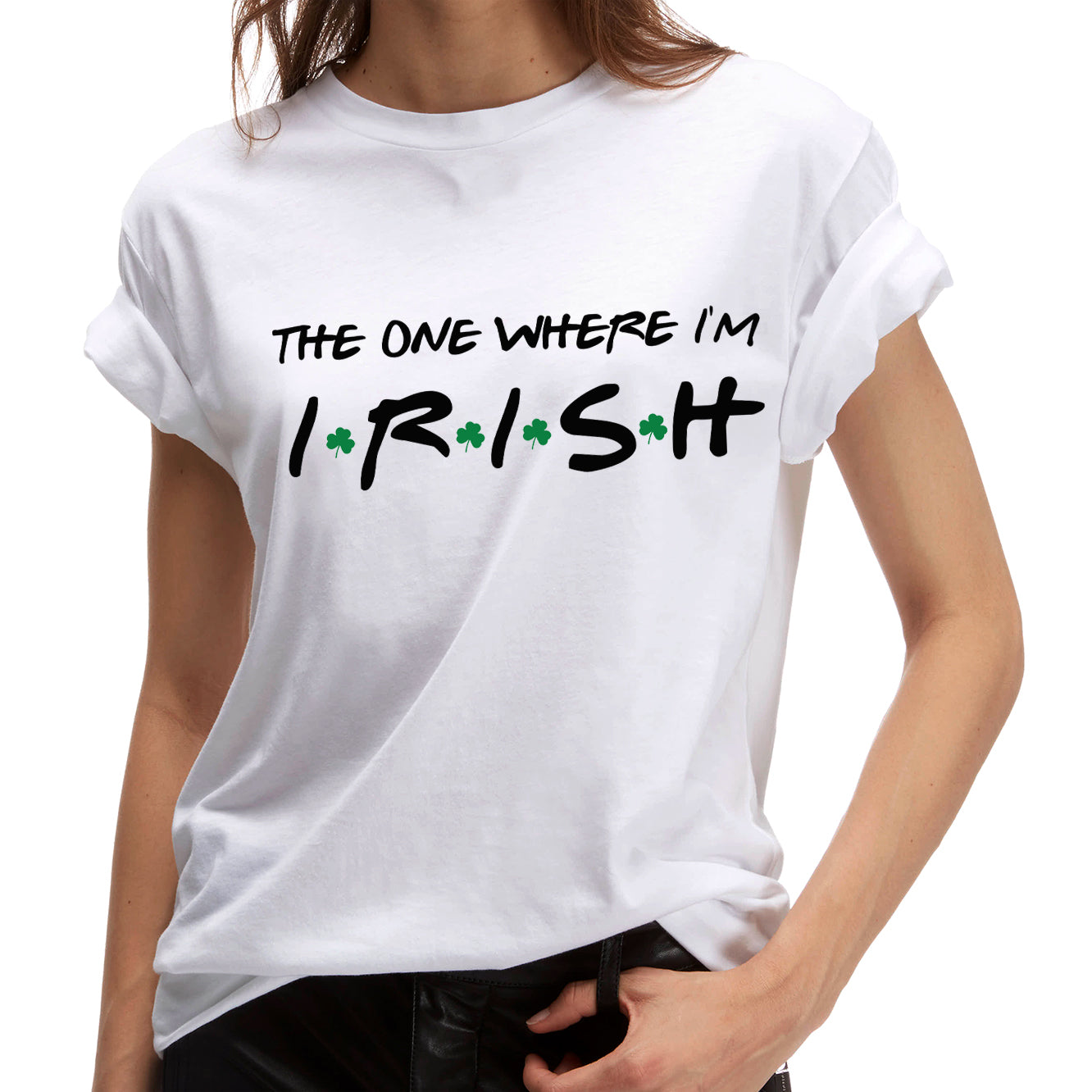 Irish Friends theme ladyfit t-shirt