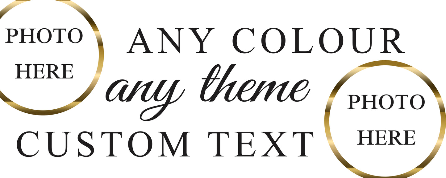 Custom designed banner