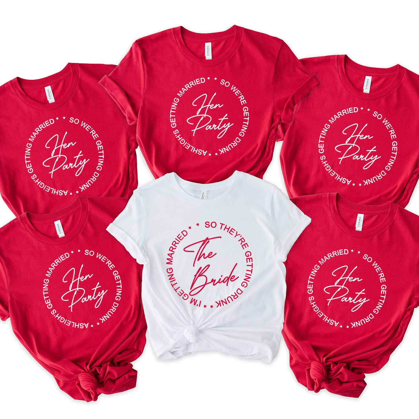 I'm Getting Married Hen Party Tops, So theye're Getting Drunk Hen Party T Shirts