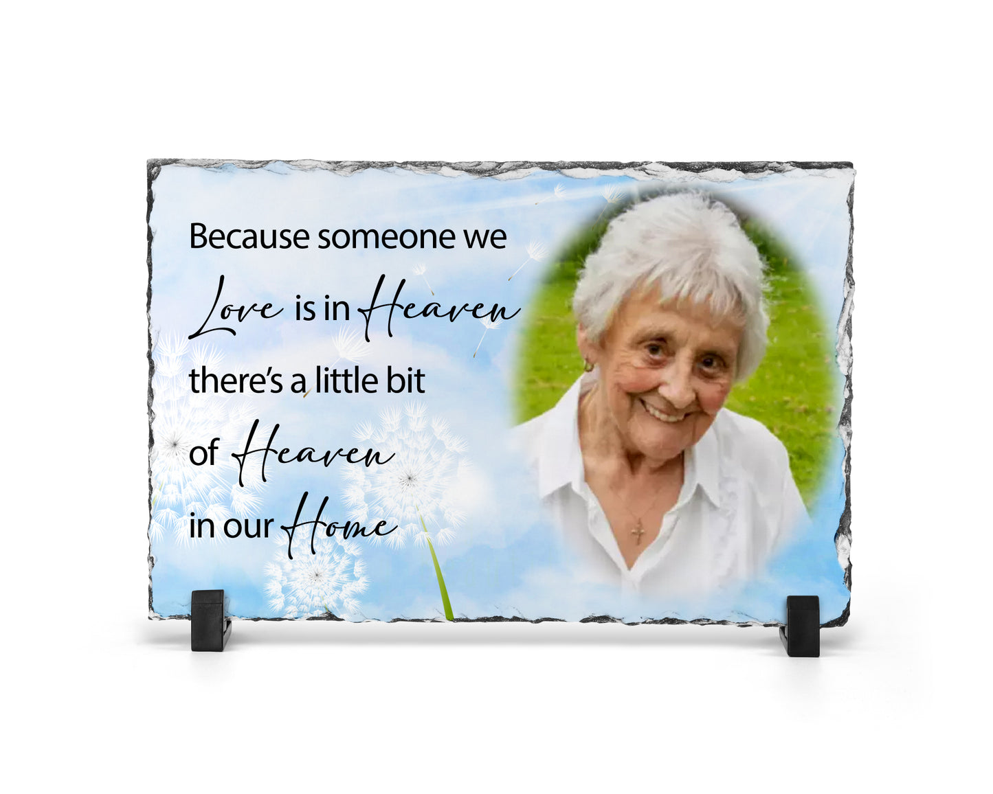 Personalised photo rock slate
