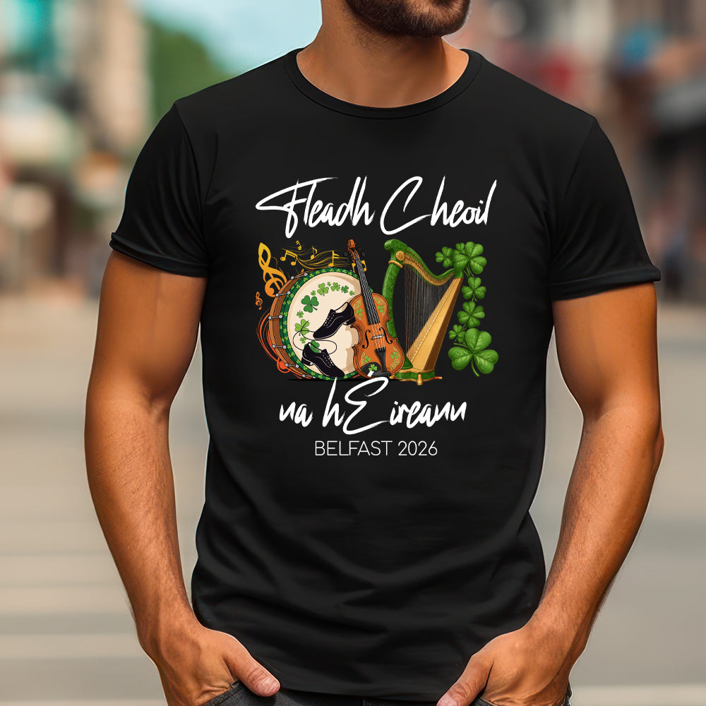 Fleadh Cheoil na hEireann Belfast 2026 tshirts