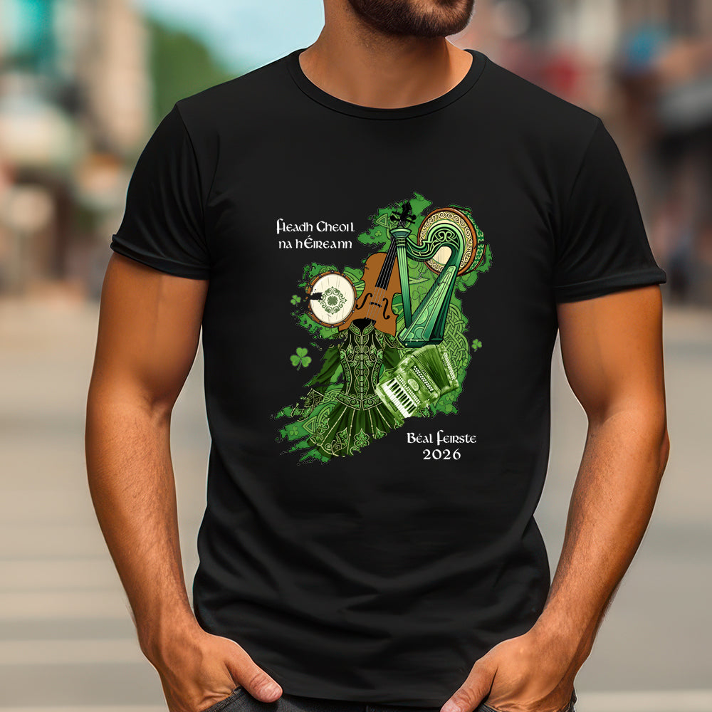Fleadh Cheoil na hEireann Belfast 2026 Ireland tshirts