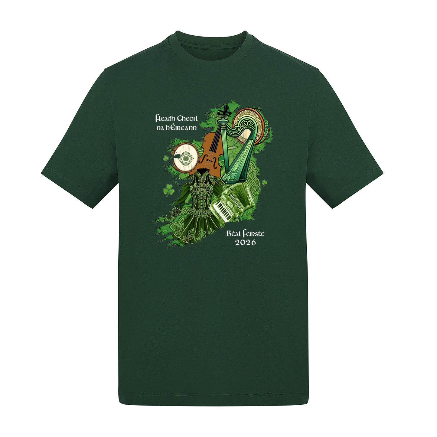 Fleadh Cheoil na hEireann Belfast 2026 Ireland tshirts