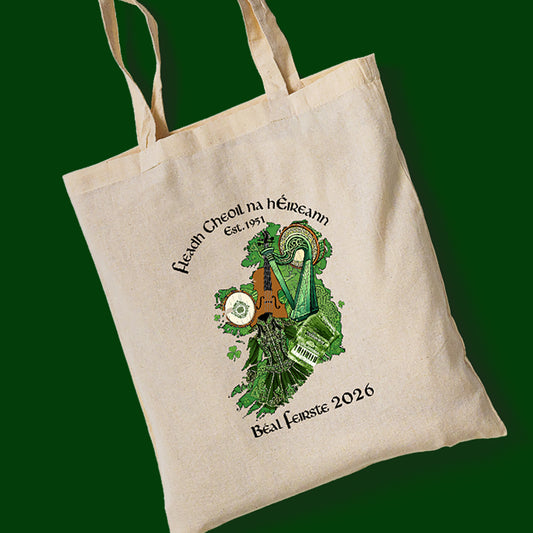 Fleadh Cheoil na hEireann Belfast 2026 tote bag